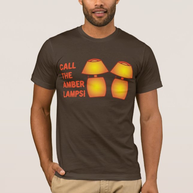 T-shirt Appelle les lampes ambrées ! (Devant)