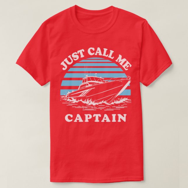 T-shirt Appelle-moi capitaine (Design devant)