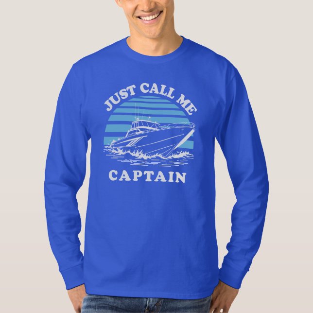 T-shirt Appelle-moi capitaine | Citation de marin (Devant)