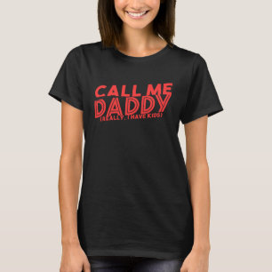 T-shirt Appelle-moi juste papa Mens Fête du Père Humour ad