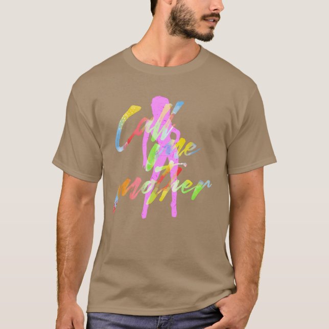 T-shirt Appelle-moi maman drôle (Devant)