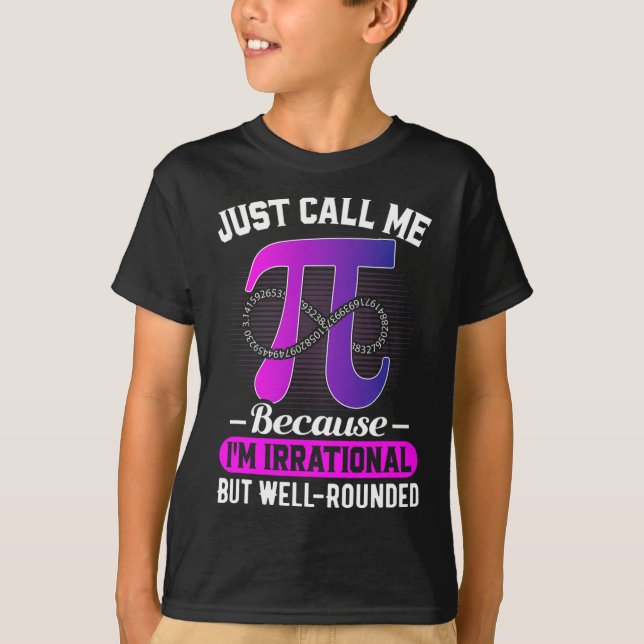 T-shirt Appelle-Moi Pi Math Lover Pie Day (Devant)