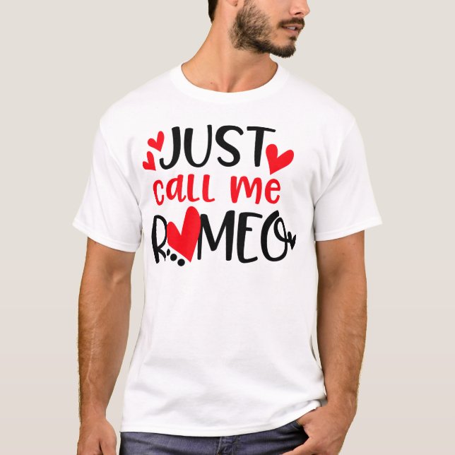 T-shirt Appelle-moi roméo (Devant)