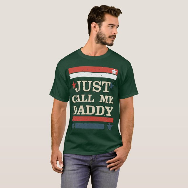 T-shirt « Appelle-moi simplement Papa » – Drôle de (Devant entier)
