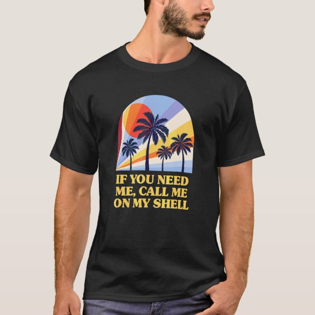 T-shirt Appelle-moi sur mon Shell Friends Beach Buddy Océa (Devant)