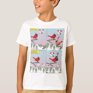 T-shirt Appels Comiques de l'Accouplement des Oiseaux Mode