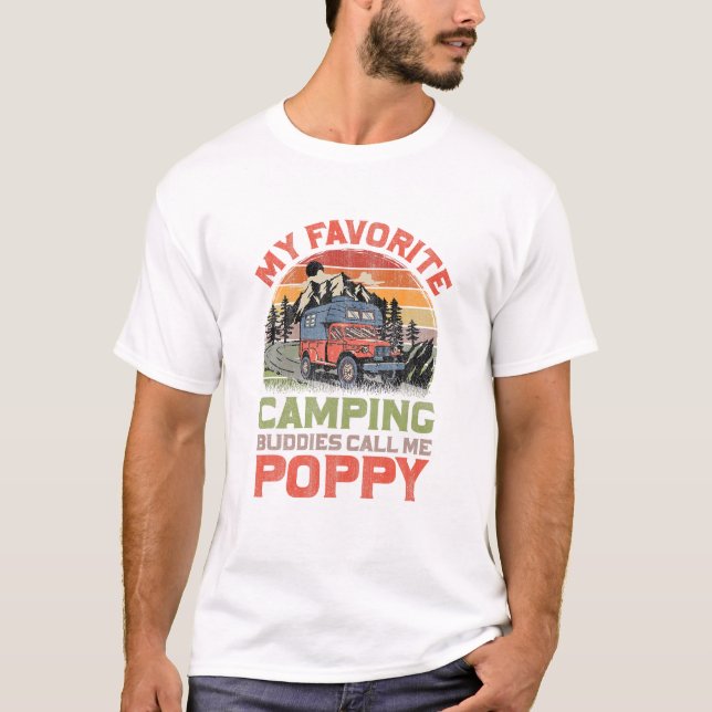 T-shirt Appels de copains de camping préférés (Devant)