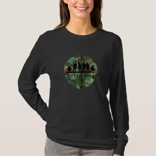T-shirt Appels de service Cool Camouflage Soldat Figurines