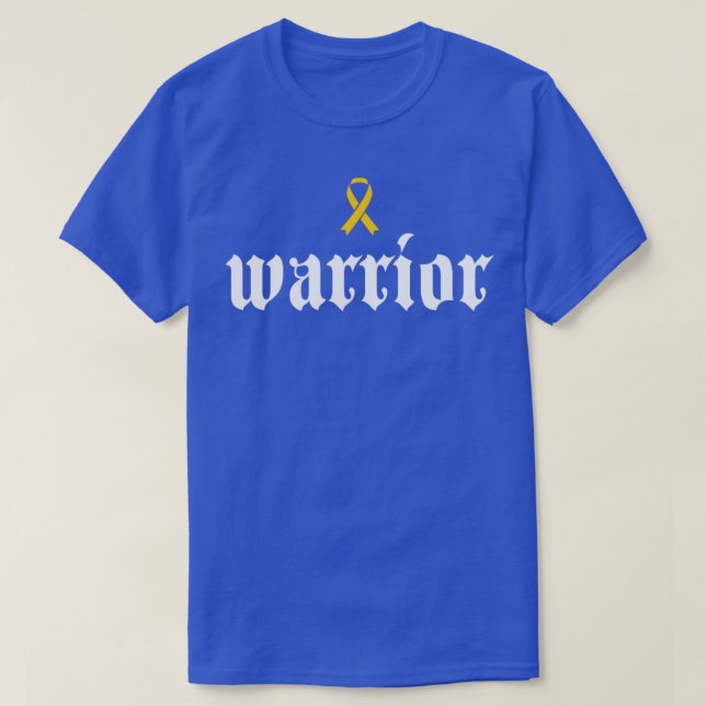 T-shirt Appendice Cancer Awareness Warrier Amber Ribbon Gi (Design devant)
