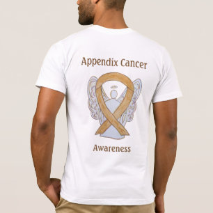 T-shirt Appendice Cancer Sensibilisation Amber Ribbon Ange