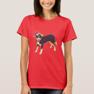 T-shirt Appenzeller Chien adorable Noël