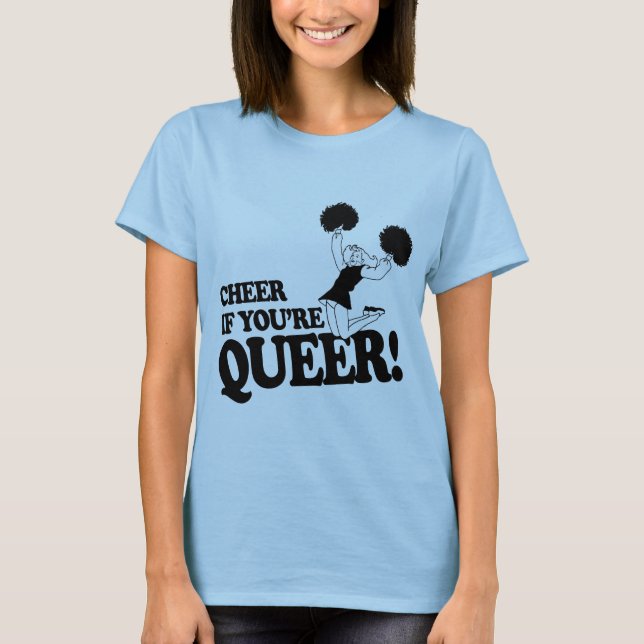 T-SHIRT APPLAUDIS SI TU ES QUEER (Devant)