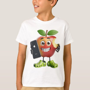 T-shirt Apple avec un iPhone, par Natasha Us