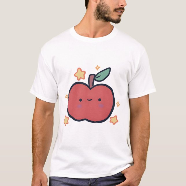 T-shirt Apple Delight � Cute Animal Art (Devant)
