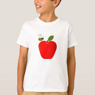 T-shirt Apple et abeille rouges de miel
