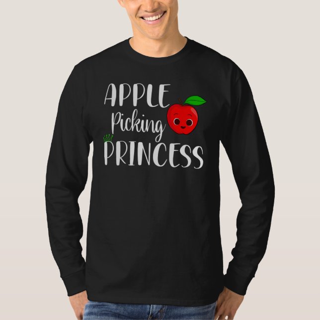 T-shirt Apple Picking Princess Apple Picking Girls Kids To (Devant)