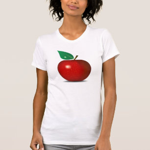 T-shirt Apple rouge croquant