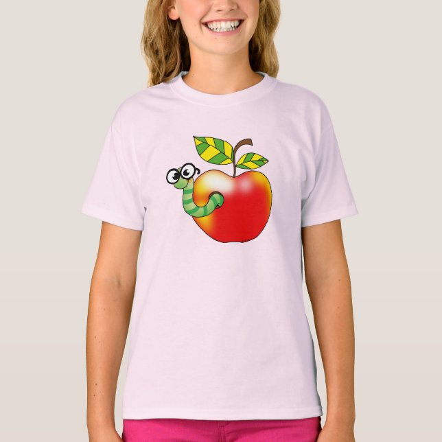 T-shirt Apple & Worm, retour à l'école (Devant)