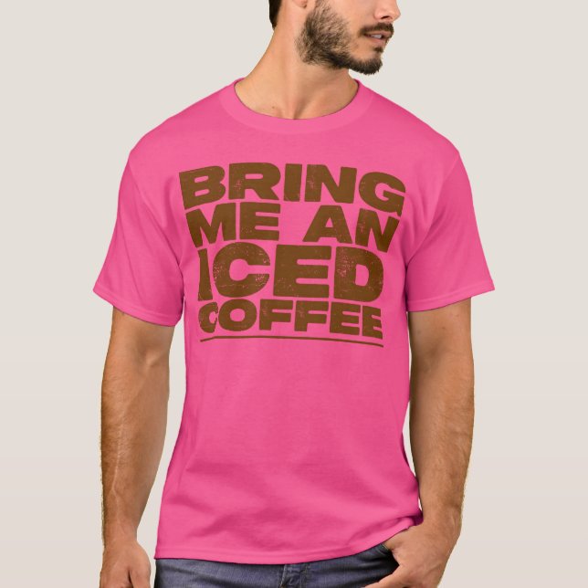 T-shirt Apporte-moi un café glacé garçon (Devant)