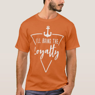 T-shirt Apportez La Plage De Bateau Bridesmaid De Loyauté 