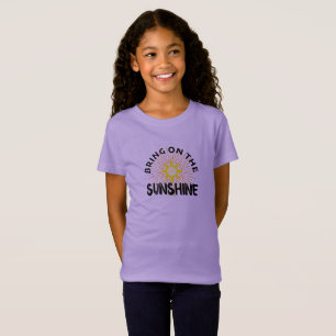T-Shirt Apportez Le Design Sunshine - Le Jersey Fin Des Fi