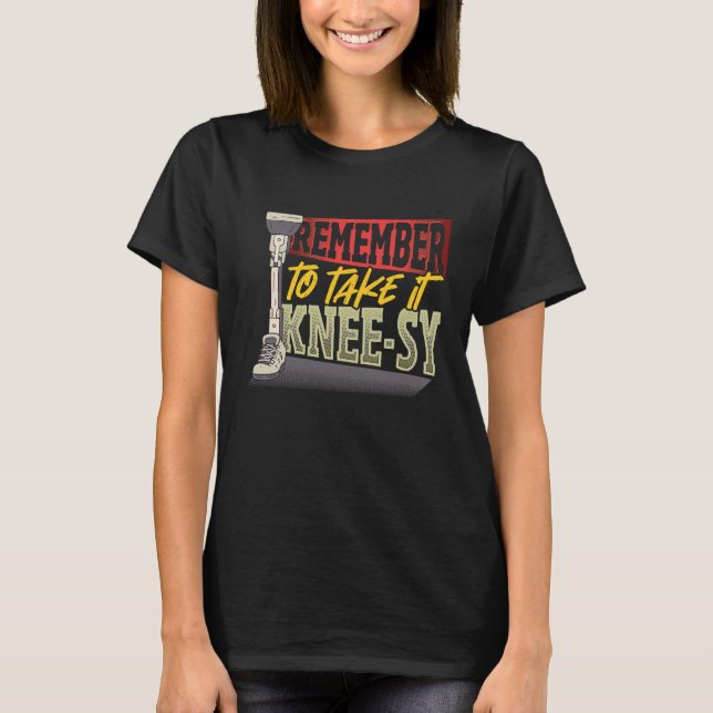 T-shirt Apportez-le facilement à l'amputation de la jambe (Devant)