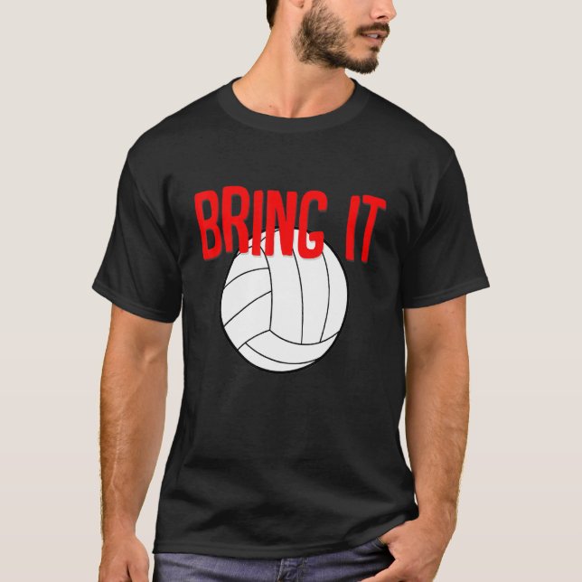 T-shirt Apportez-Le Volley-ball (Devant)