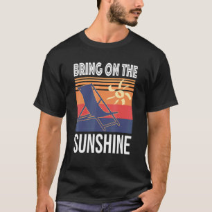 T-shirt Apportez Sur Le Soleil Décontracté Soleil Vintage