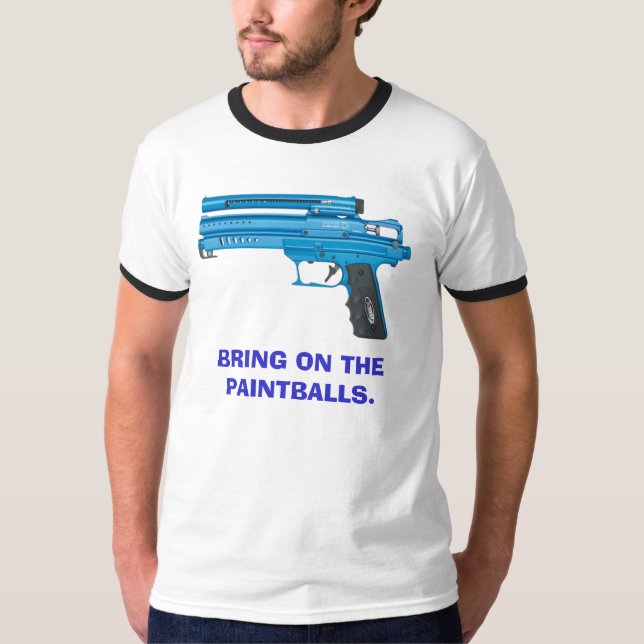 T-SHIRT APPORTEZ SUR LES PAINTBALLS. (Devant)