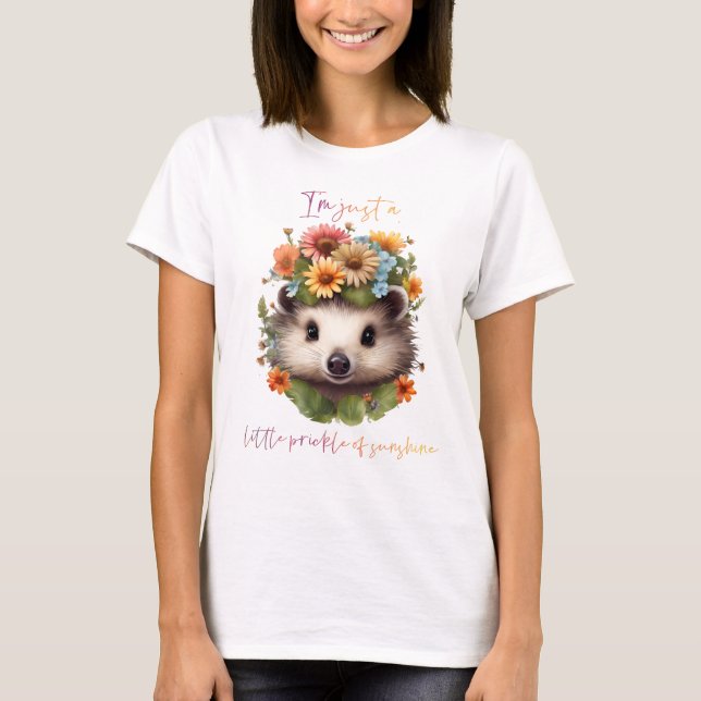 T-shirt Appréciation de la fleur de hérisson (Devant)