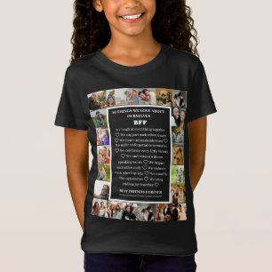 T-Shirt Appréciation de l'amitié   Collage photo BFF 22