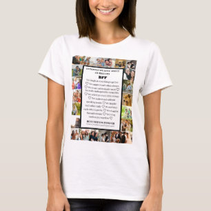 T-shirt Appréciation de l'amitié   Collage photo BFF 22