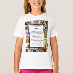 T-shirt Appréciation de l'amitié Collage photo BFF 22