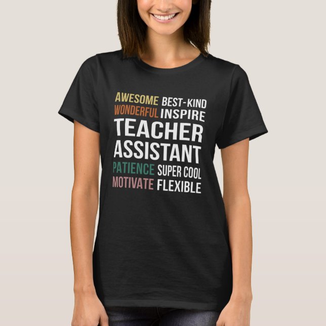 T-shirt Appréciation de l'assistant enseignant (Devant)