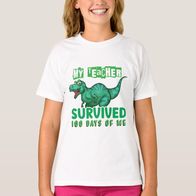 T-shirt Appréciation de l'enseignant | 100 Jours De Chemis (Devant)