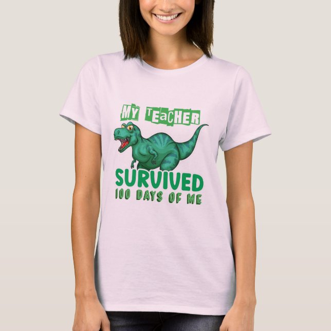 T-shirt Appréciation de l'enseignant | 100 Jours De Chemis (Devant)
