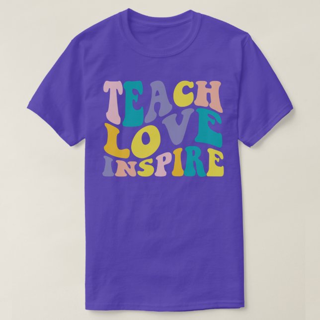 T-shirt Appréciation de l'enseignant Apprendre Amour Inspi (Design devant)