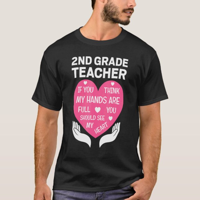 T-shirt Appréciation de l'enseignant de 2e année Dire conc (Devant)