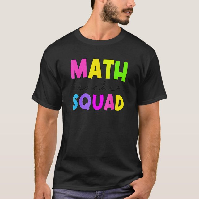 T-shirt Appréciation de l'enseignant de l'équipe mathémati (Devant)