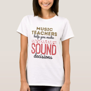 T-shirt Appréciation de l'enseignant de musique Cadeau déc