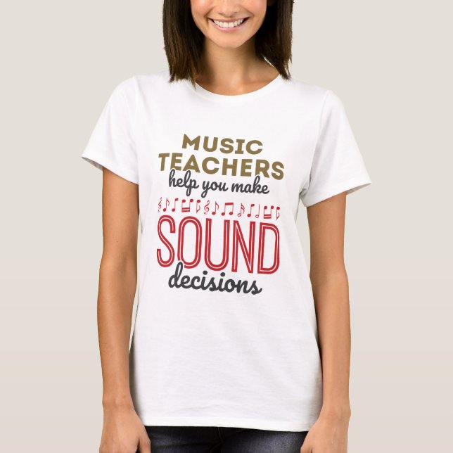 T-shirt Appréciation de l'enseignant de musique Cadeau déc (Devant)