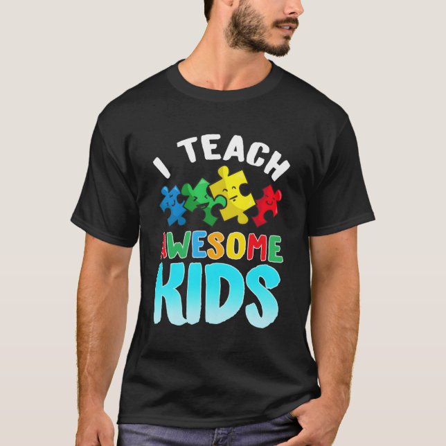 T-shirt Appréciation de l'enseignant en autisme (Devant)