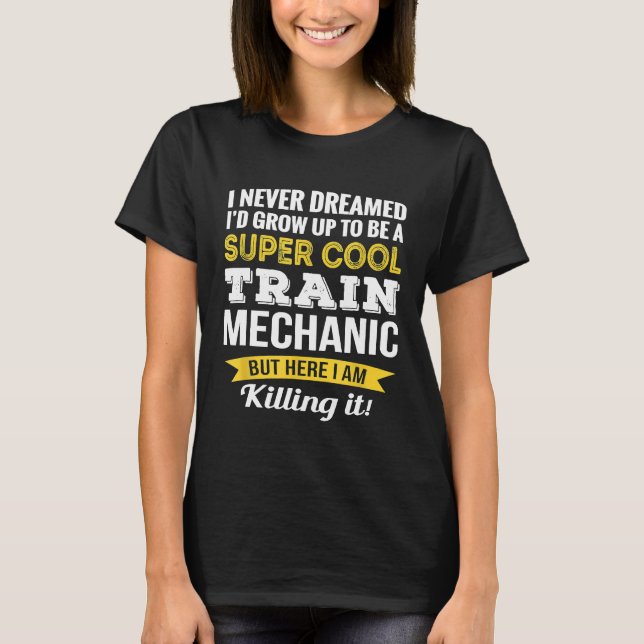 T-shirt Appréciation de Mécanicien de Train (Devant)