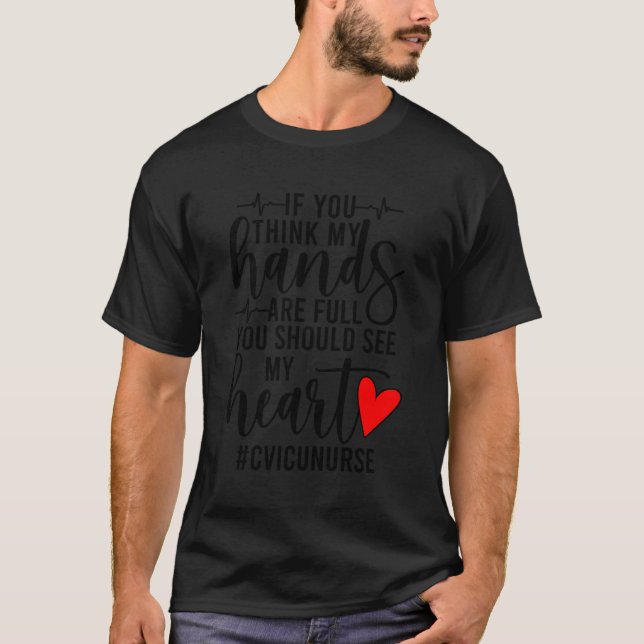 T-shirt Appréciation Des Infirmières Cvicu Intensive Cardi (Devant)