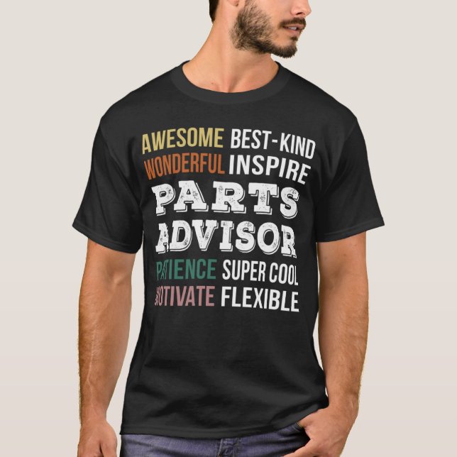 T-shirt Appréciation du conseiller pièces (Devant)