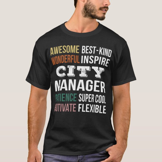 T-shirt Appréciation du gestionnaire de ville (Devant)