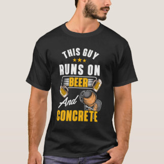 T-shirt Appréciation du travailleur du ciment de la bière