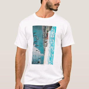 T-shirt Apprécier ondule à la plage de BeachLong d'océa