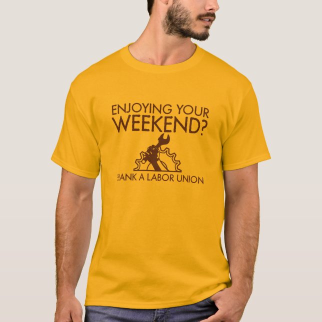 T-shirt Apprécier votre week-end (Devant)