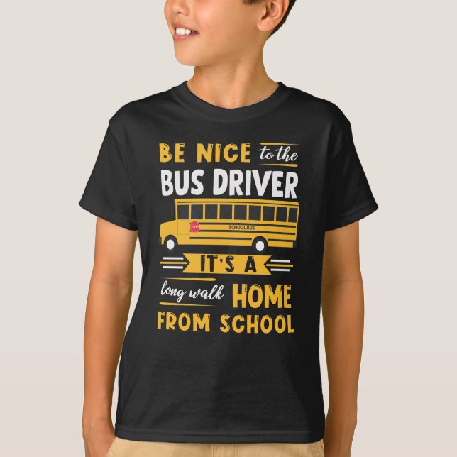 T-shirt Appréciez Le Conducteur De Bus  (Devant)